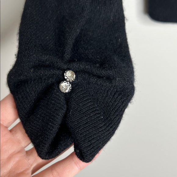 Vintage Dalton Cashmere and Fur Black Cardigan - Picture 4 of 12